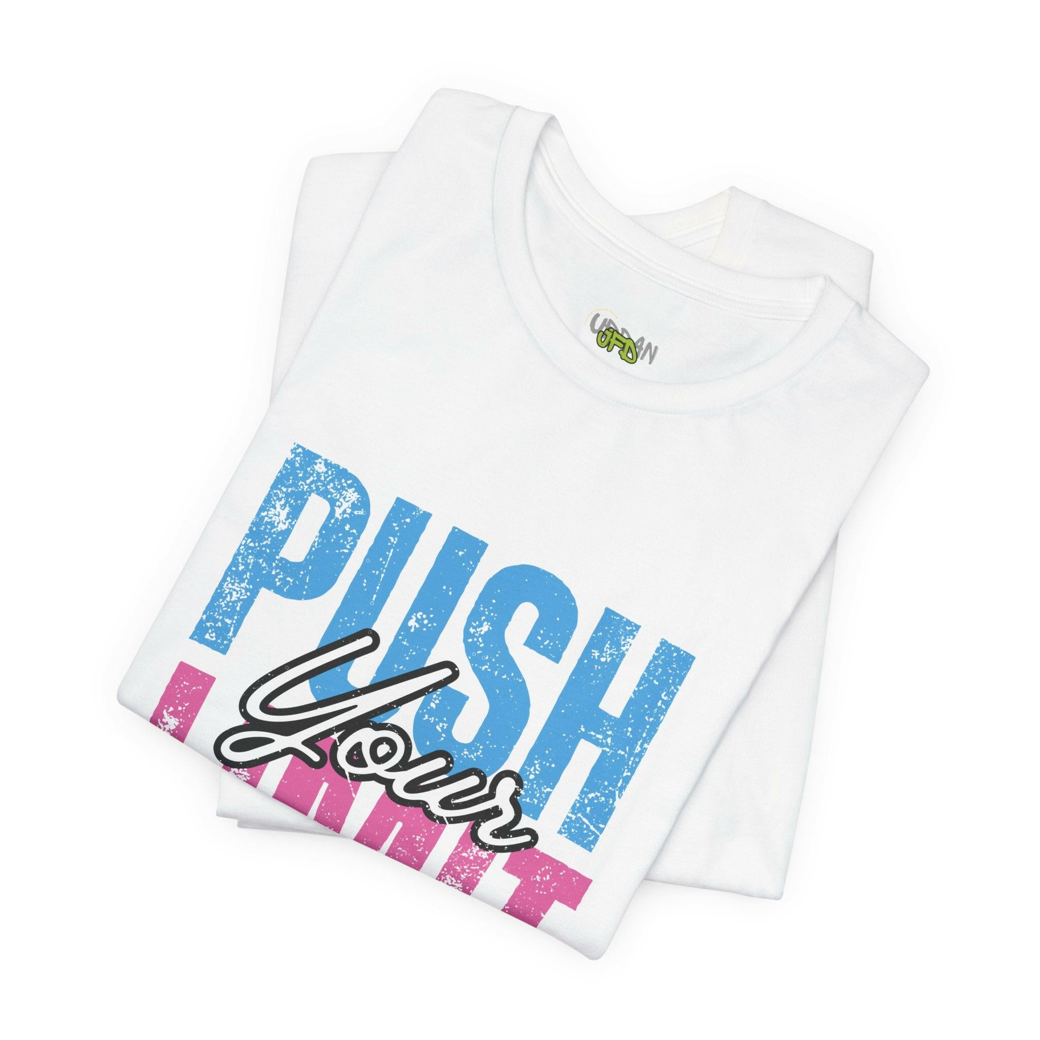 Motivational Tennis Tee - "Push Your Limit" Unisex Short Sleeve Shirt.