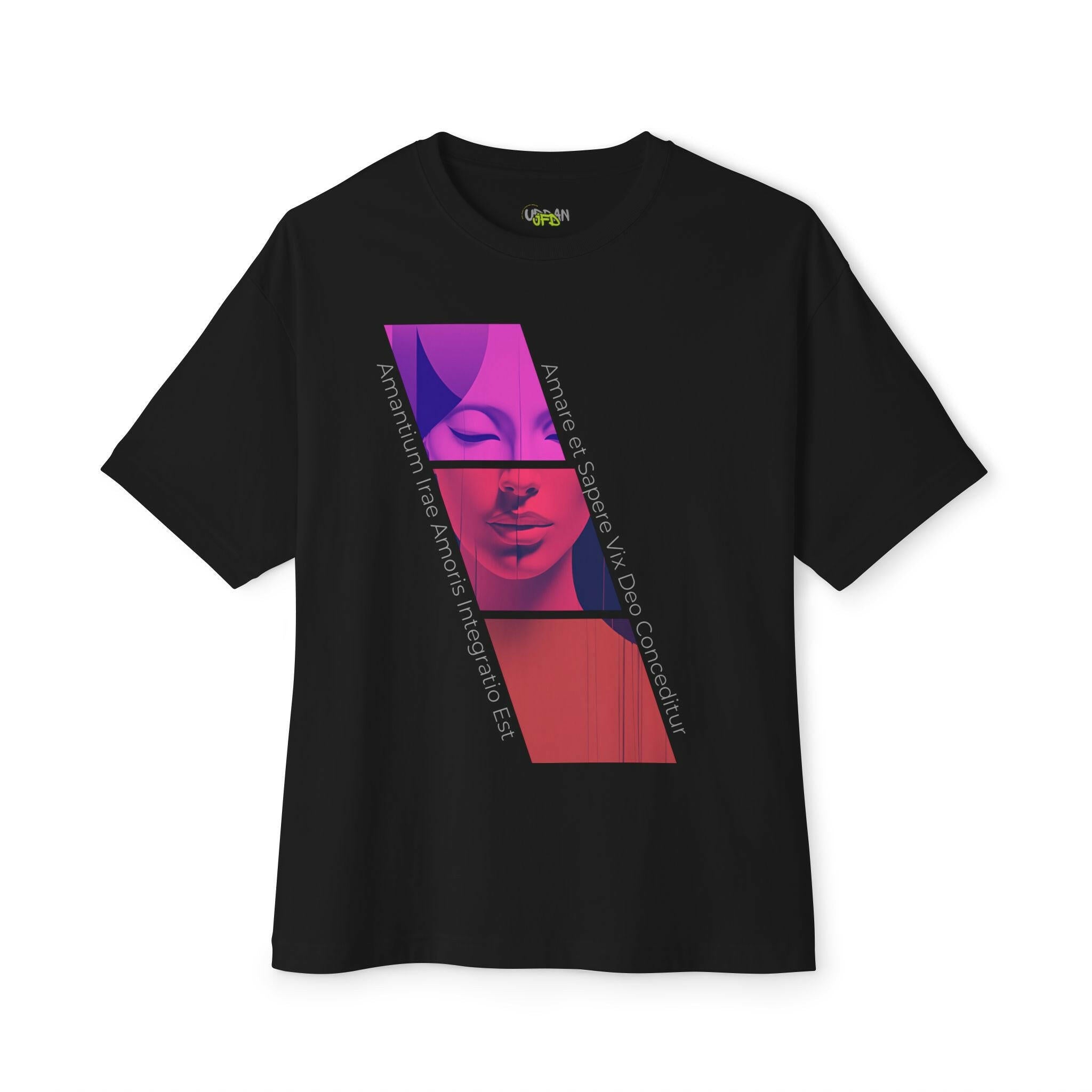Artistic Unisex Oversized Boxy Tee.