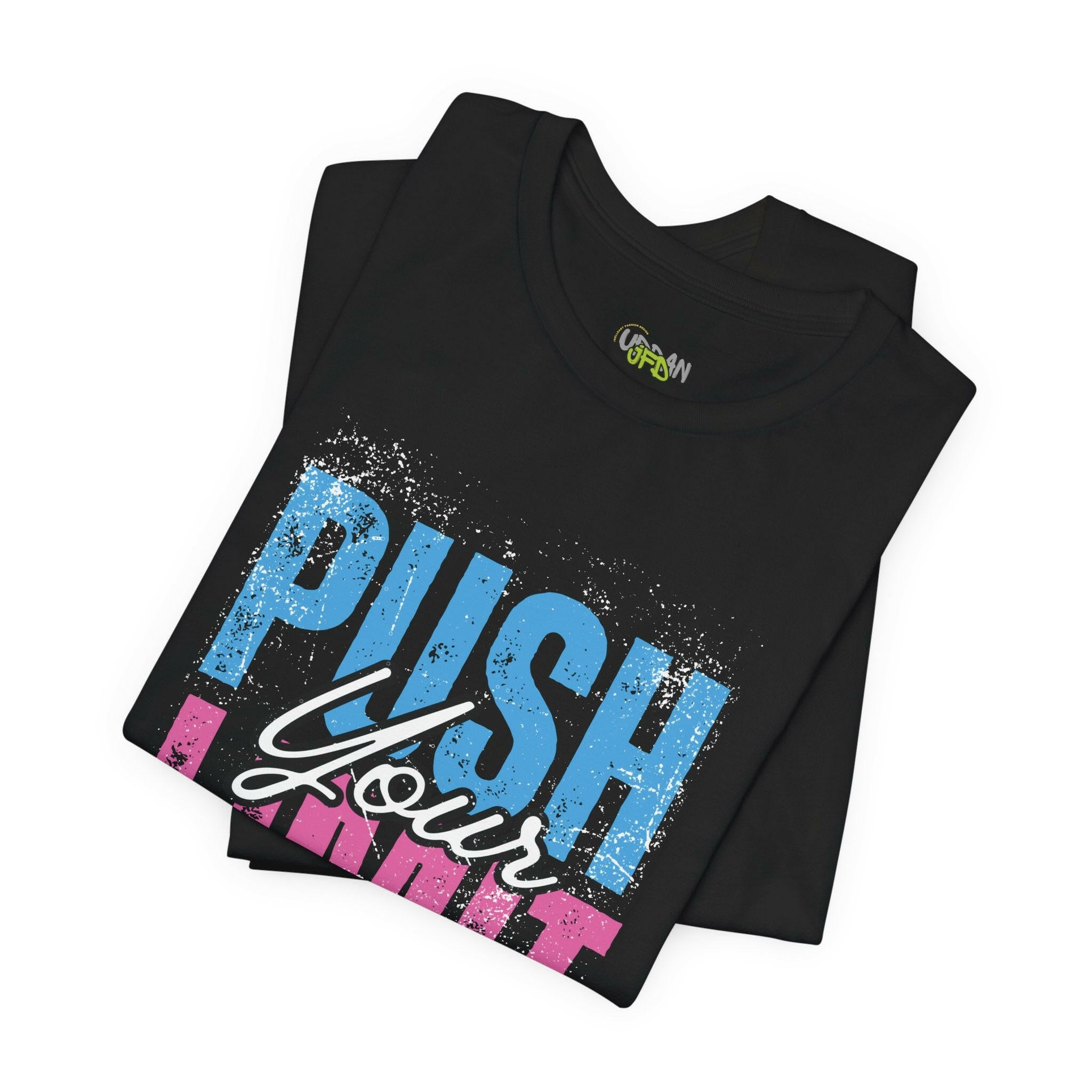 Motivational Tennis Tee - "Push Your Limit" Unisex Short Sleeve Shirt.