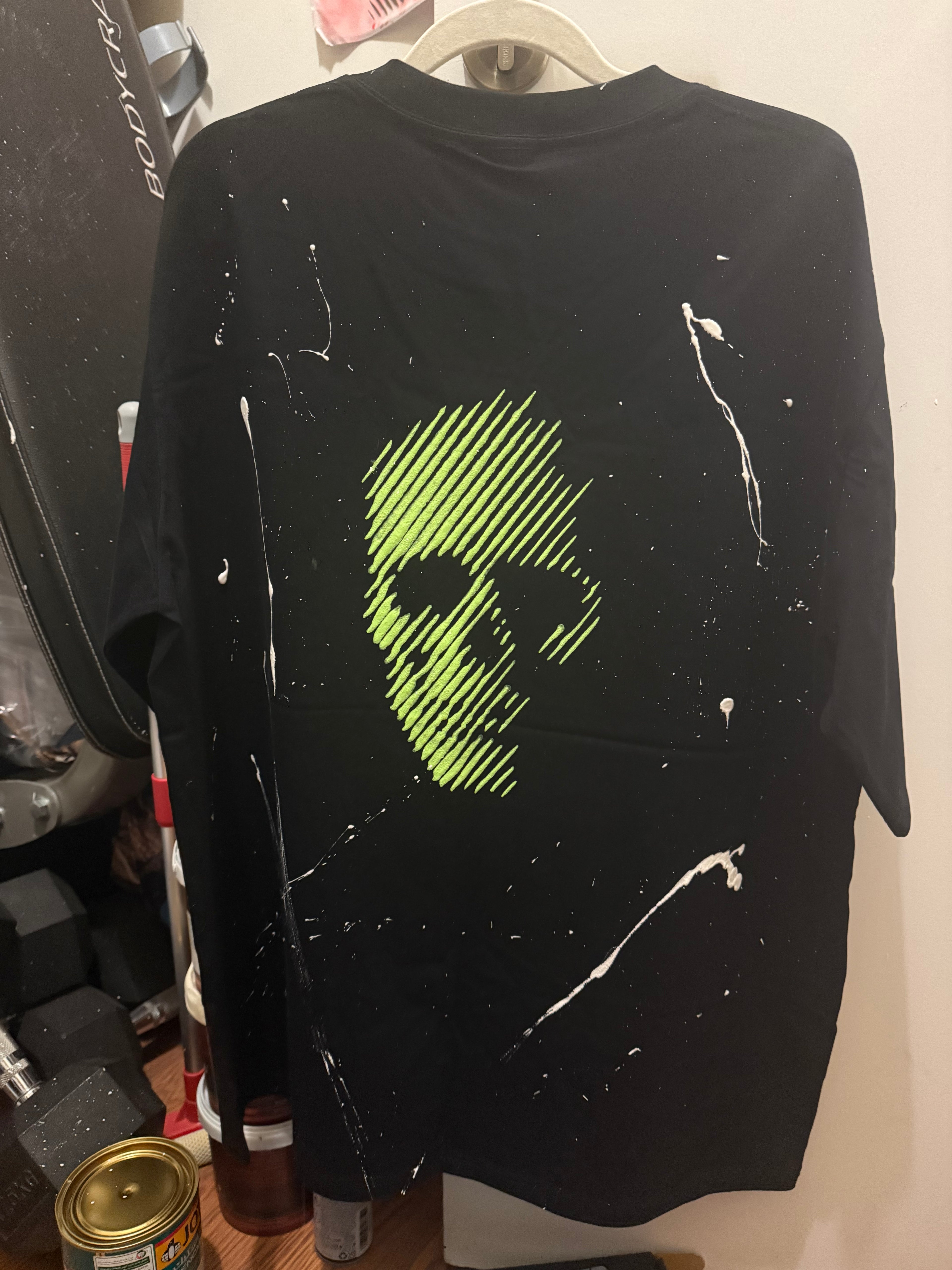 Neon Skull Splatter Tee – Streetwear Edition
