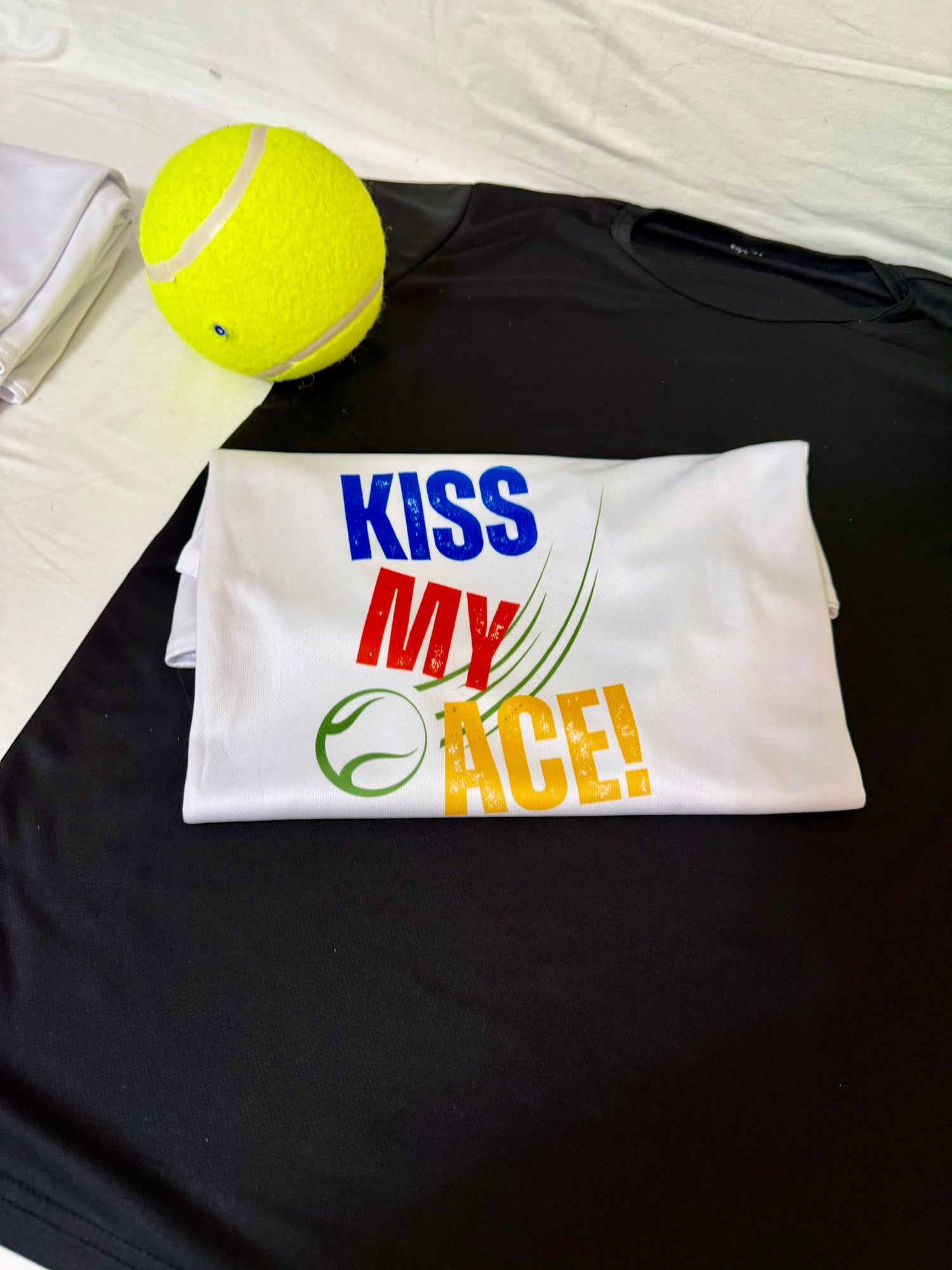 Kiss my Ace - Tennis fun T-shirt - 1 or 2 pieces