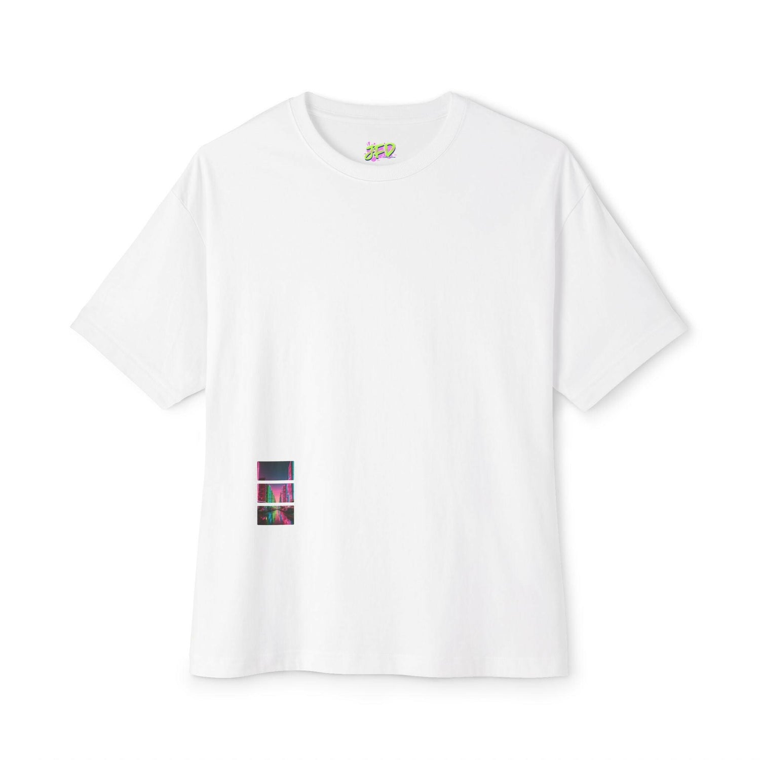 Urban Vibe Unisex Oversized Boxy Tee - Retro Graphic Style.