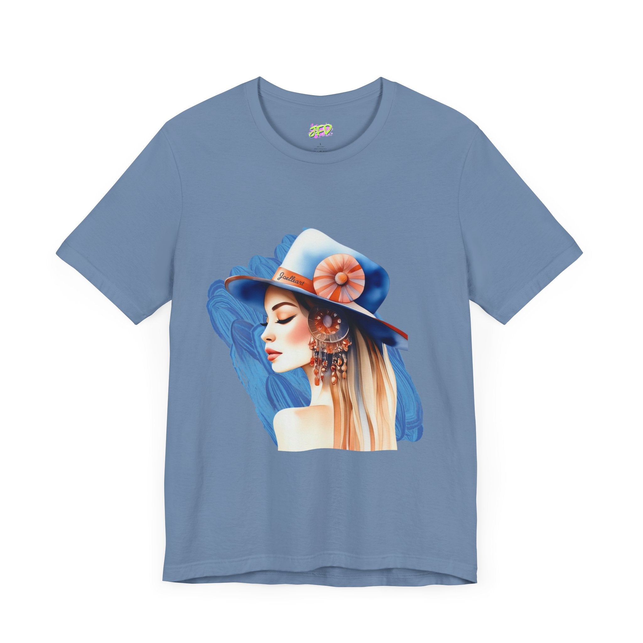 Woman tee - Fashion hat girl art