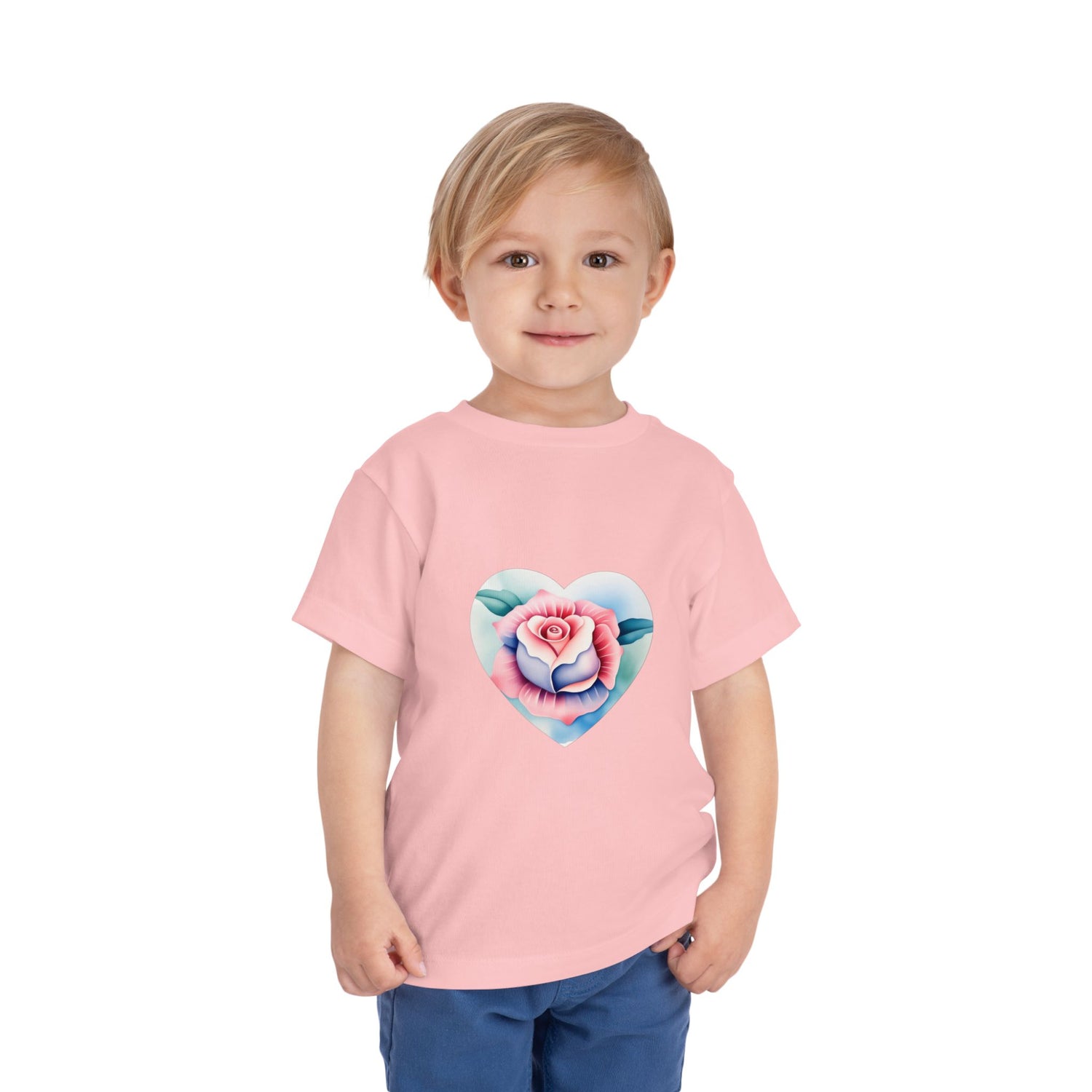 Kids Cotton™ Tee - Heart Rose