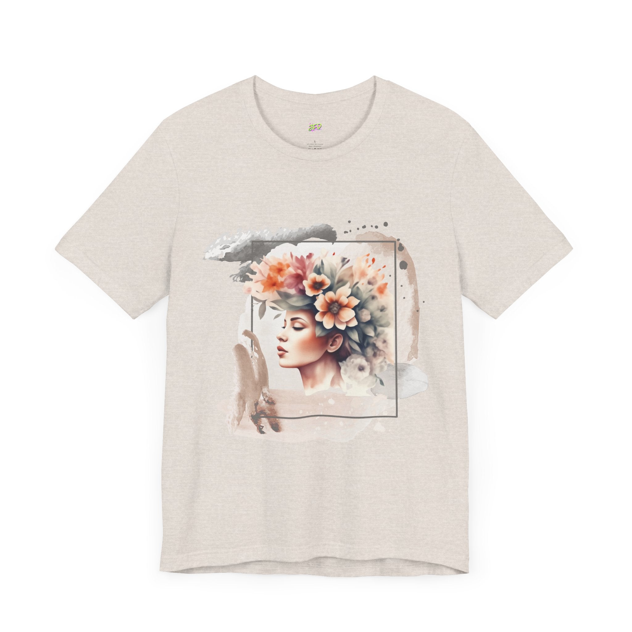 Woman Tee - Girl flowers