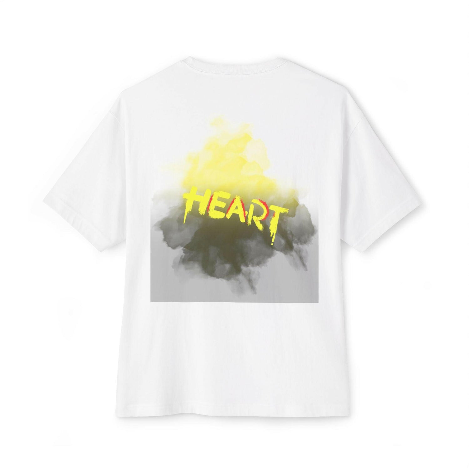 Heart Graphic Unisex Oversized Boxy Tee - Casual Comfort for Everyday Style