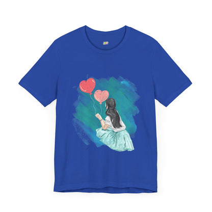 Woman Tee - Girl Heart Baloons