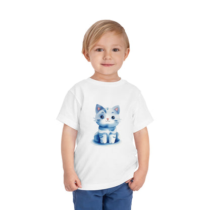 Kids Cotton™ Tee - Blue Cat