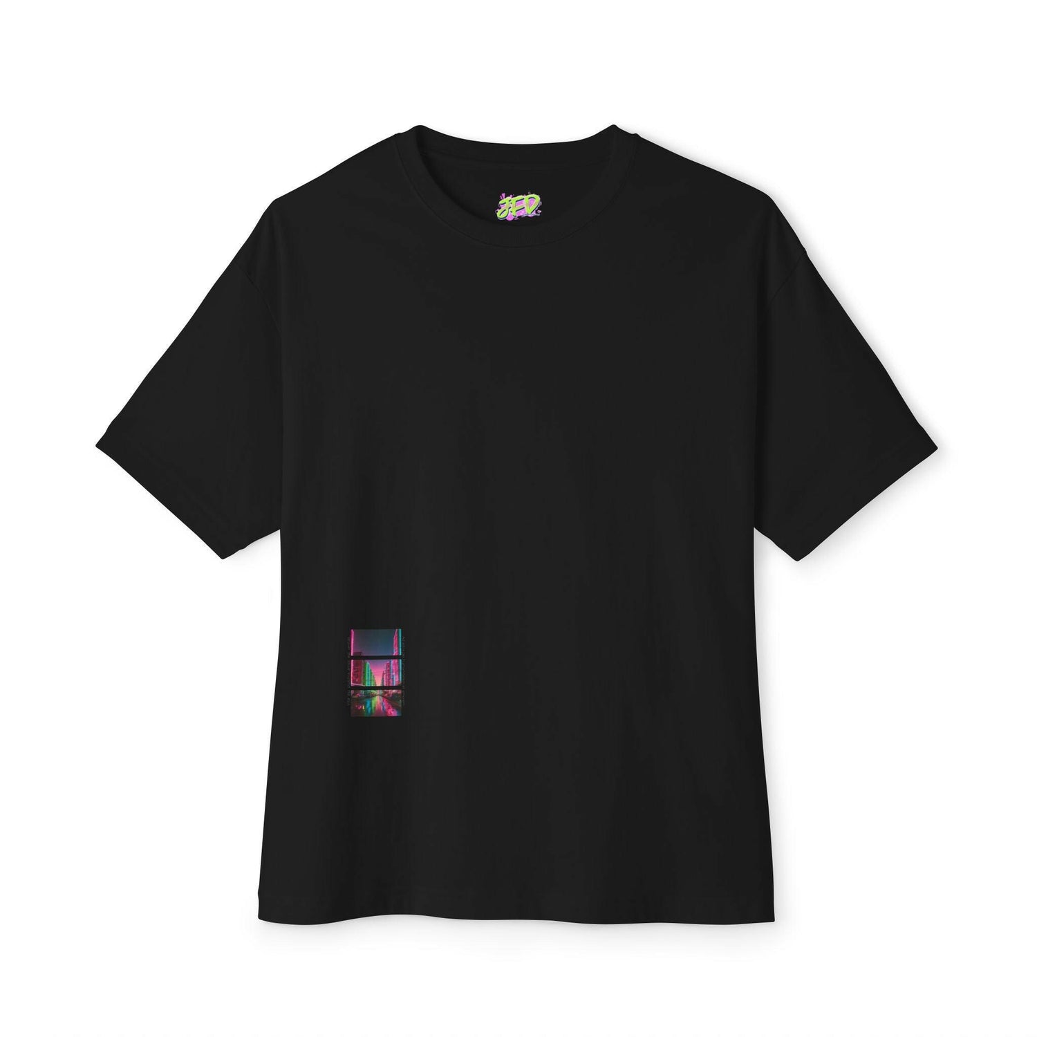 Urban Vibe Unisex Oversized Boxy Tee - Retro Graphic Style.