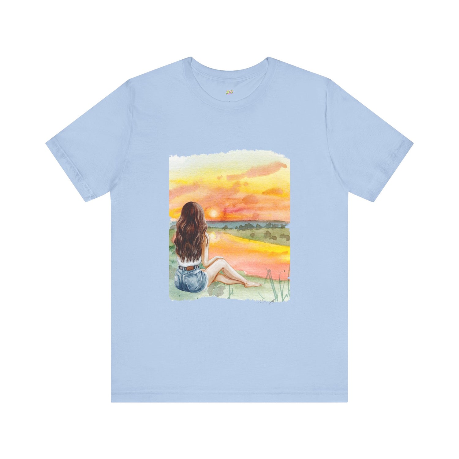 Woman Tee - Sunset girl