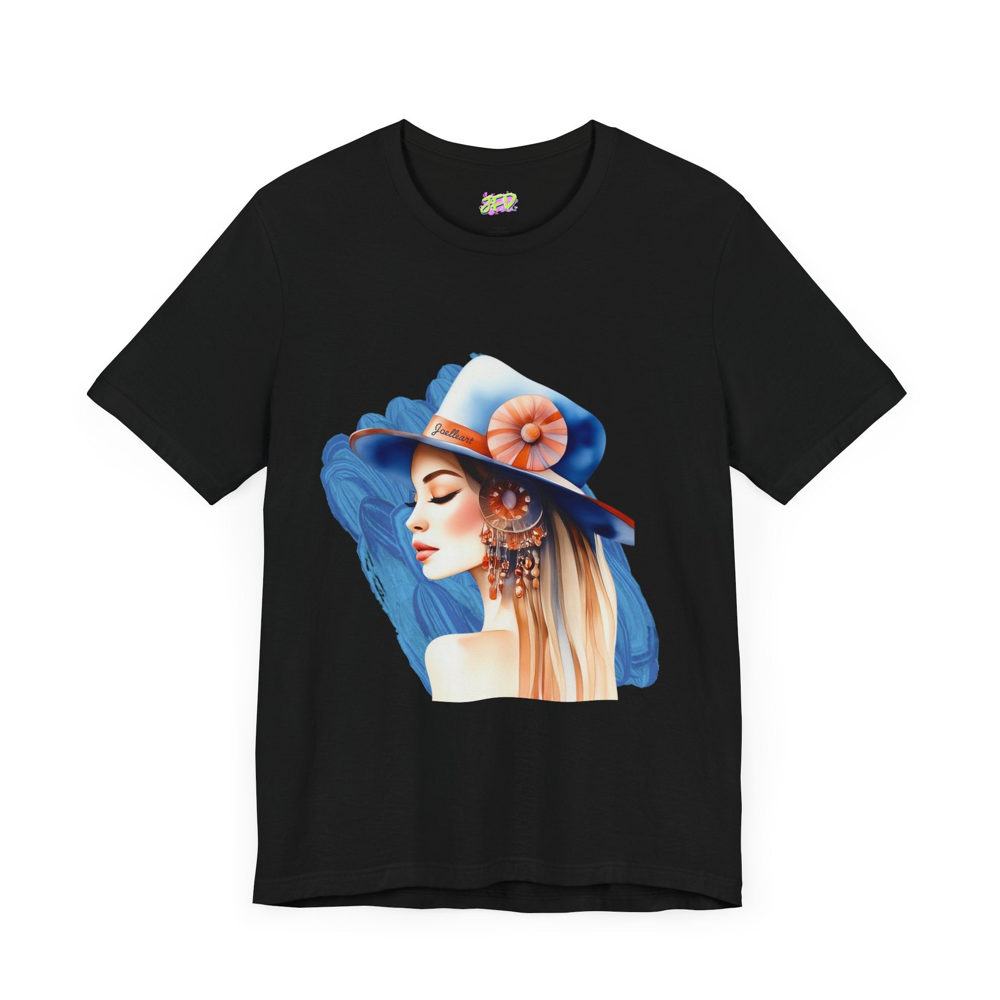 Woman tee - Fashion hat girl art