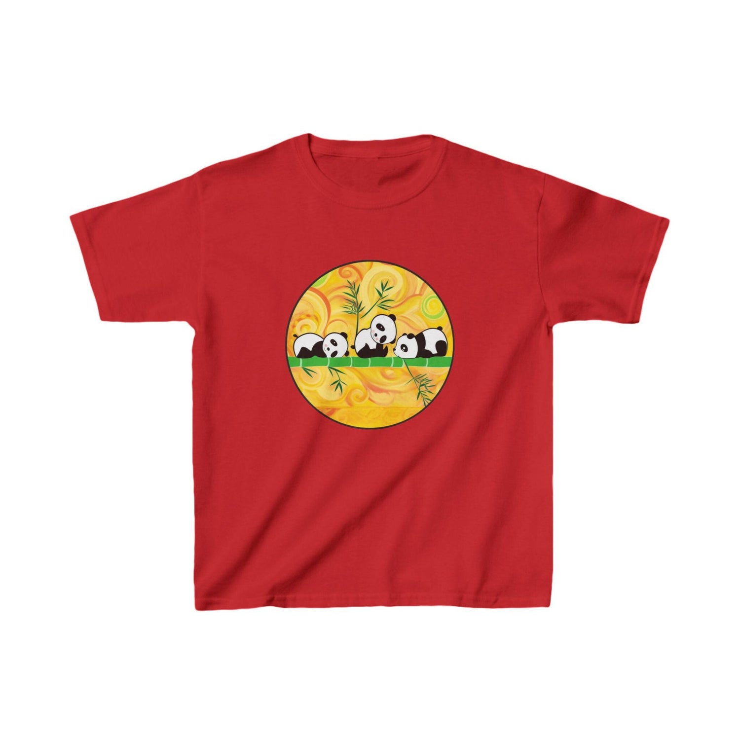 Kids Heavy Cotton™ Tee -pandas 1.