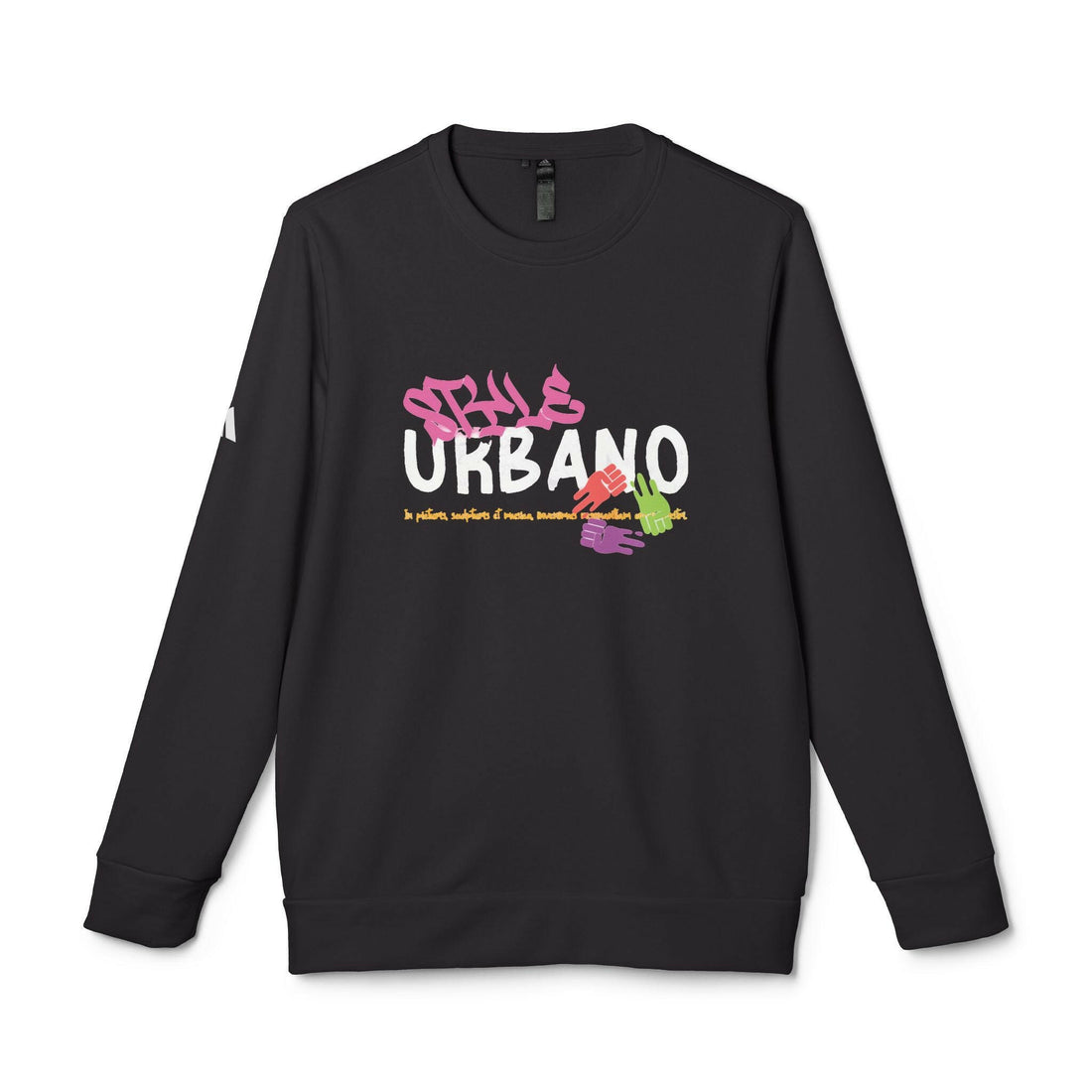 Adidas Unisex Urban Style Fleece Crewneck Sweatshirt - Colorful Graphic Design