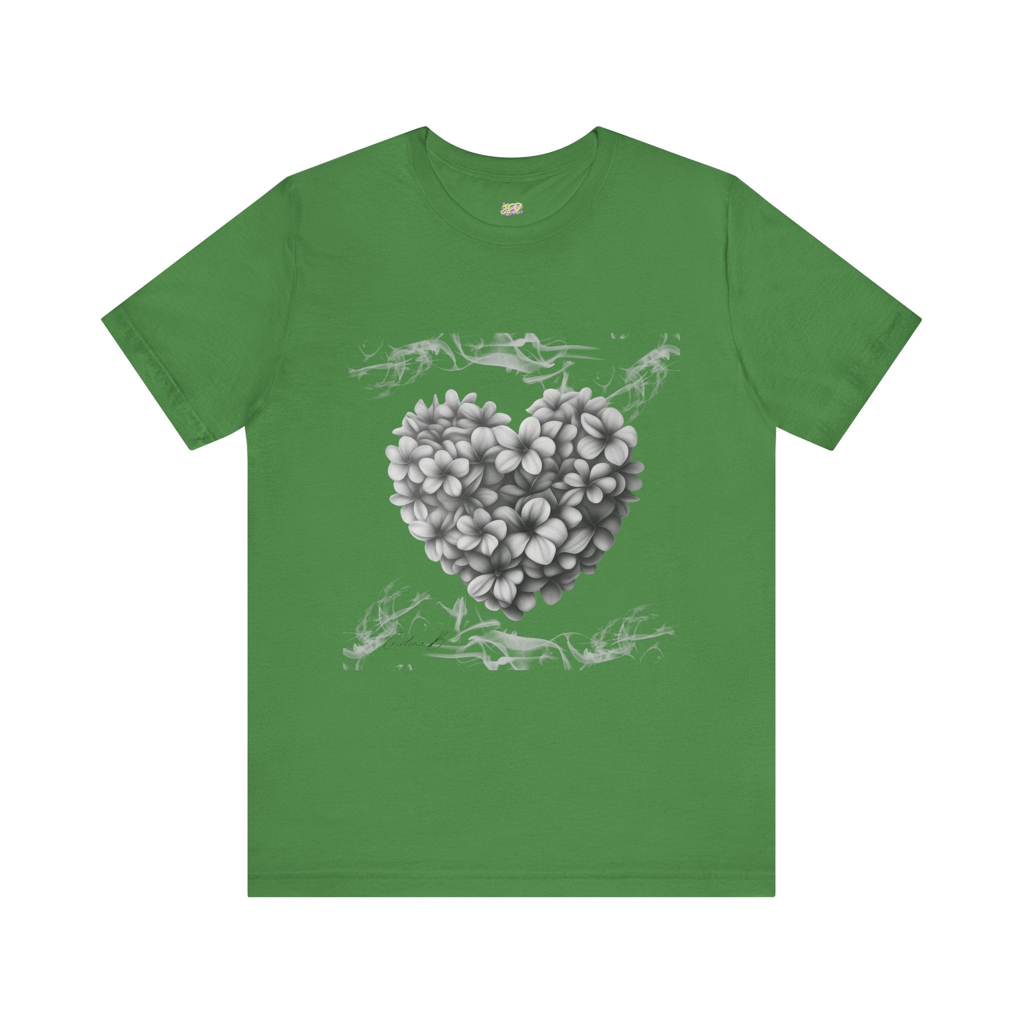 Woman tee - Frangipani heart