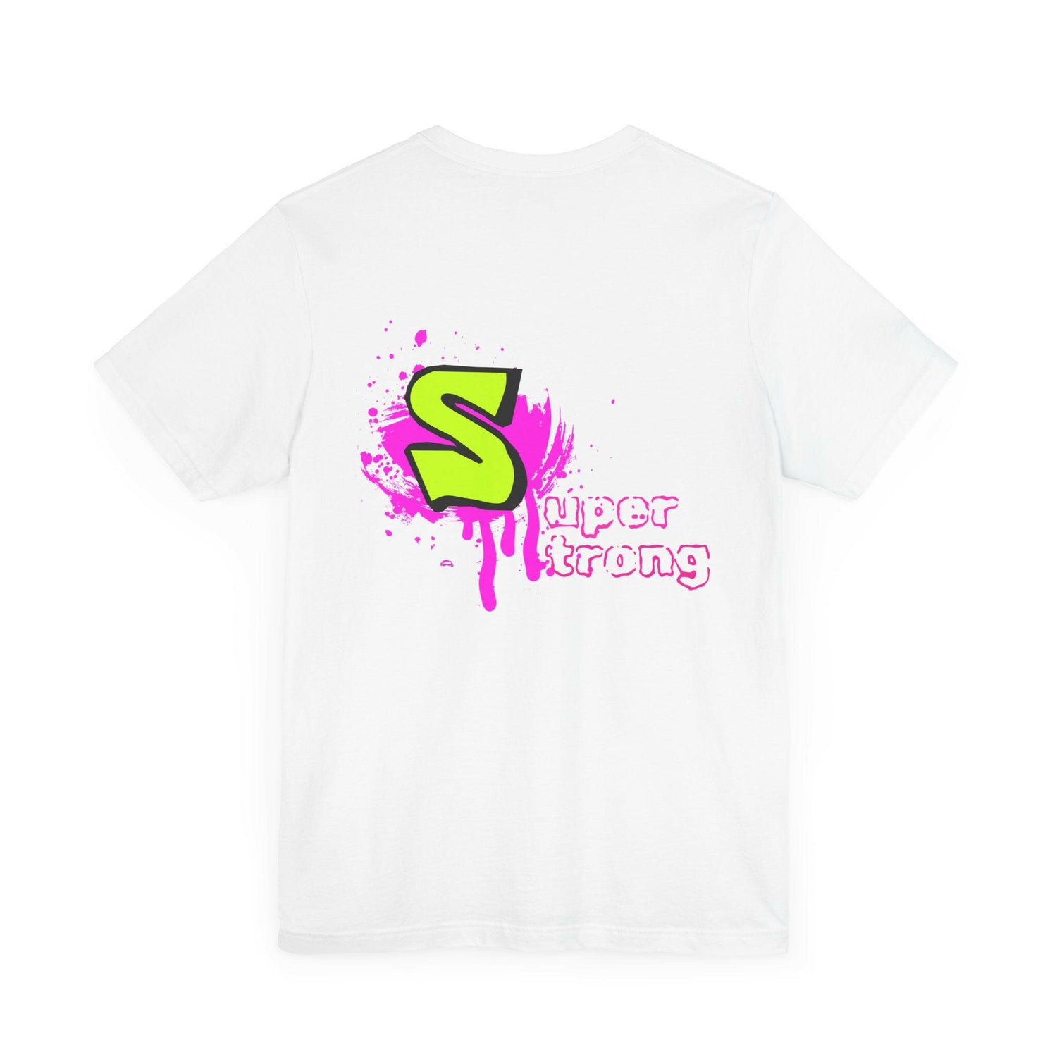 Super Strong Neon Graphic Tee - Unisex Jersey Short Sleeve T-Shirt for Everyday Wear.