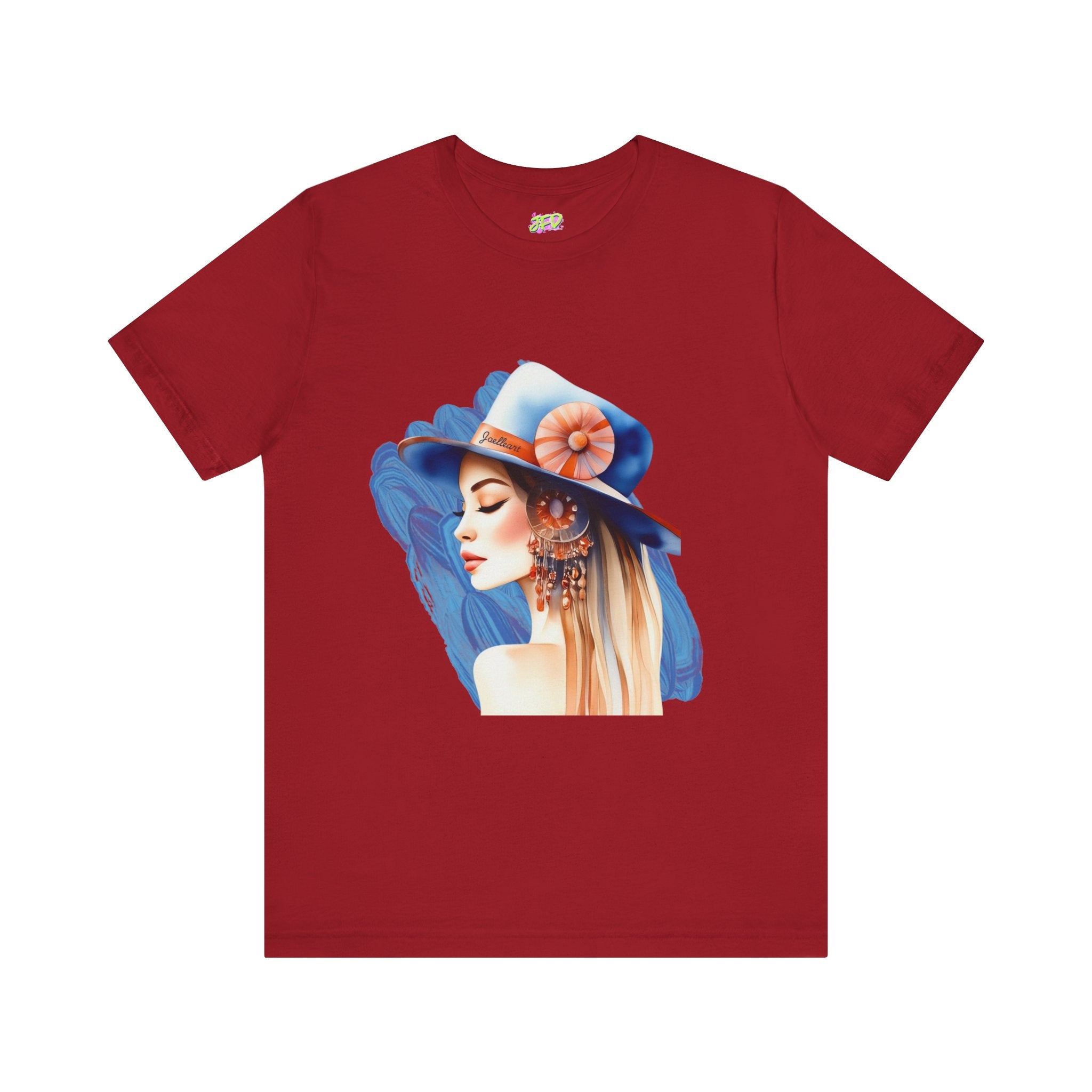 Woman tee - Fashion hat girl art