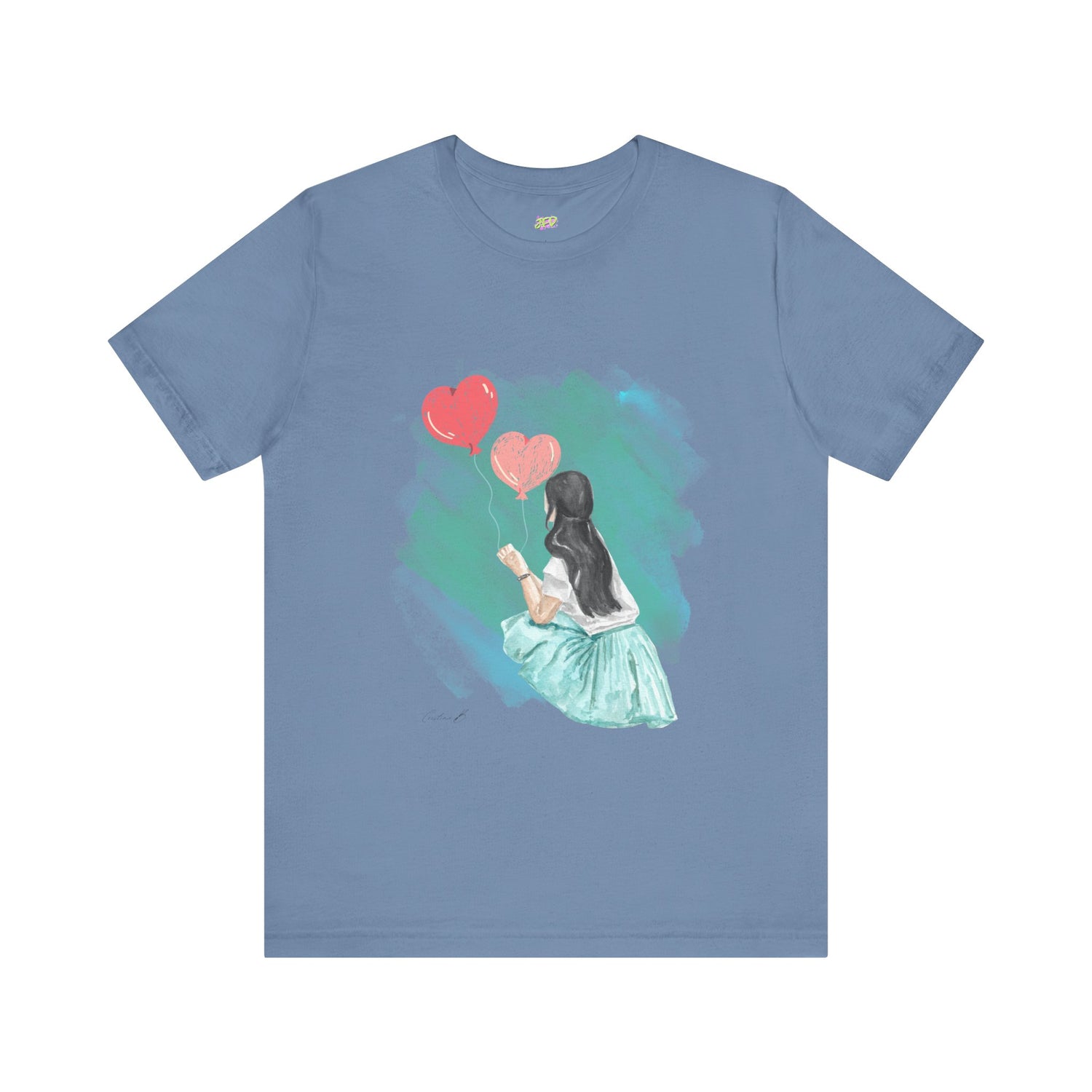 Woman Tee - Girl Heart Baloons