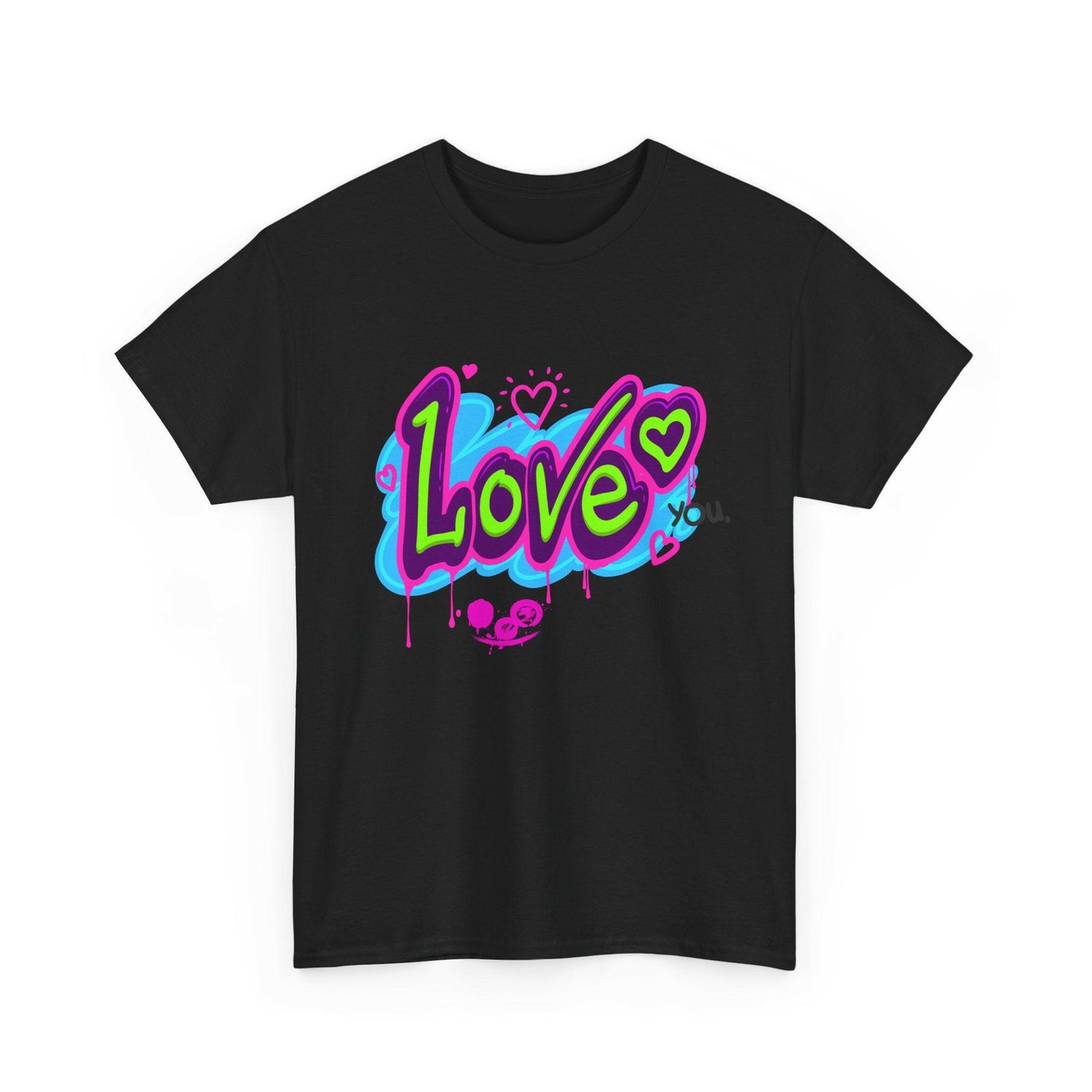 Neon Script Tee - love you Unisex Cotton.