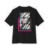 Trendy Unisex Oversized Boxy Tee with Striking Graphic Design.