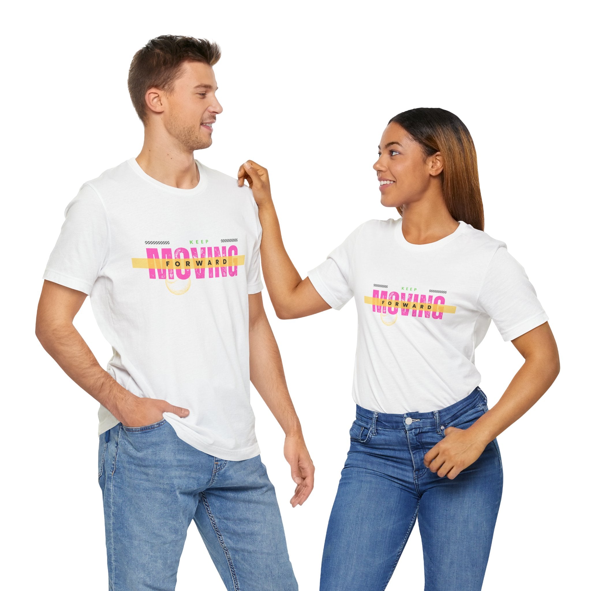 Keep Moving Forward Unisex Jersey Tee - Motivational Graphic Shirt