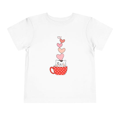 Cute Cat Love T-Shirt for Kids.