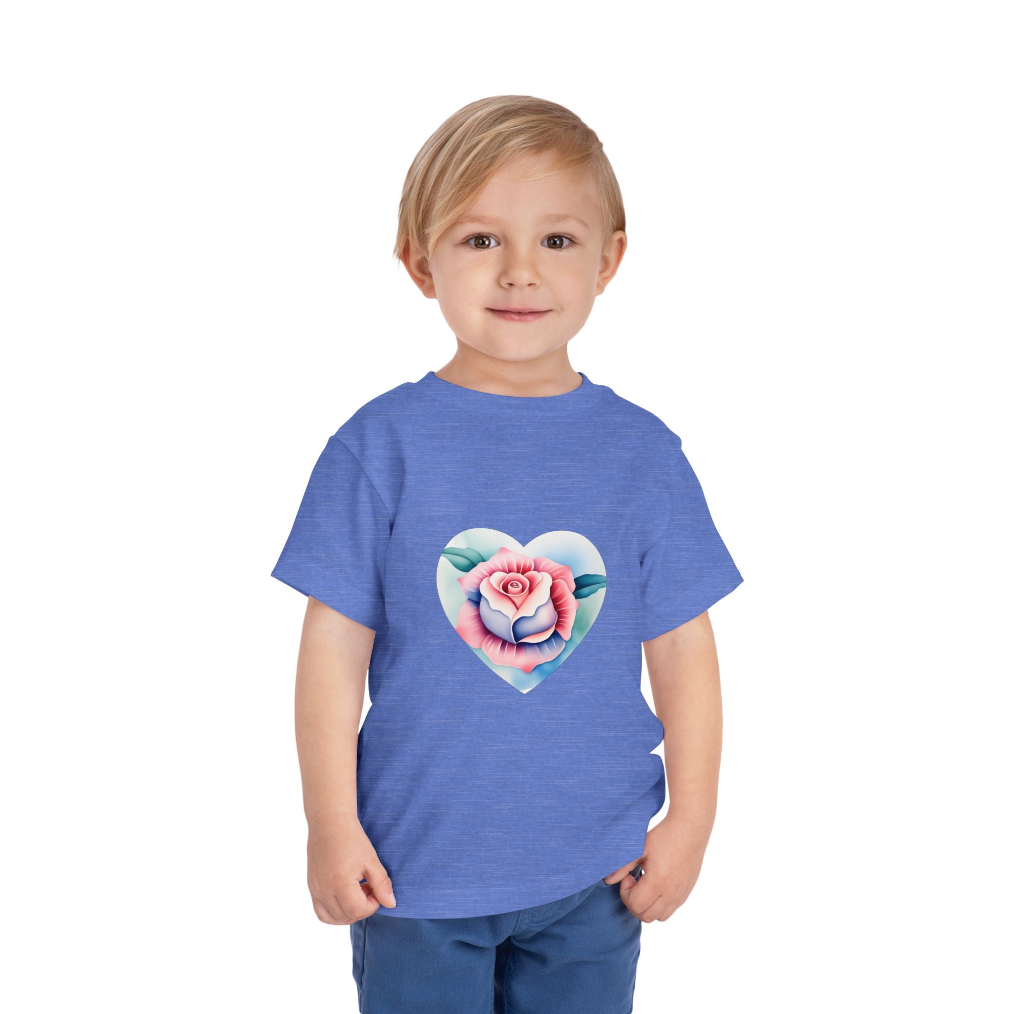 Kids Cotton™ Tee - Heart Rose