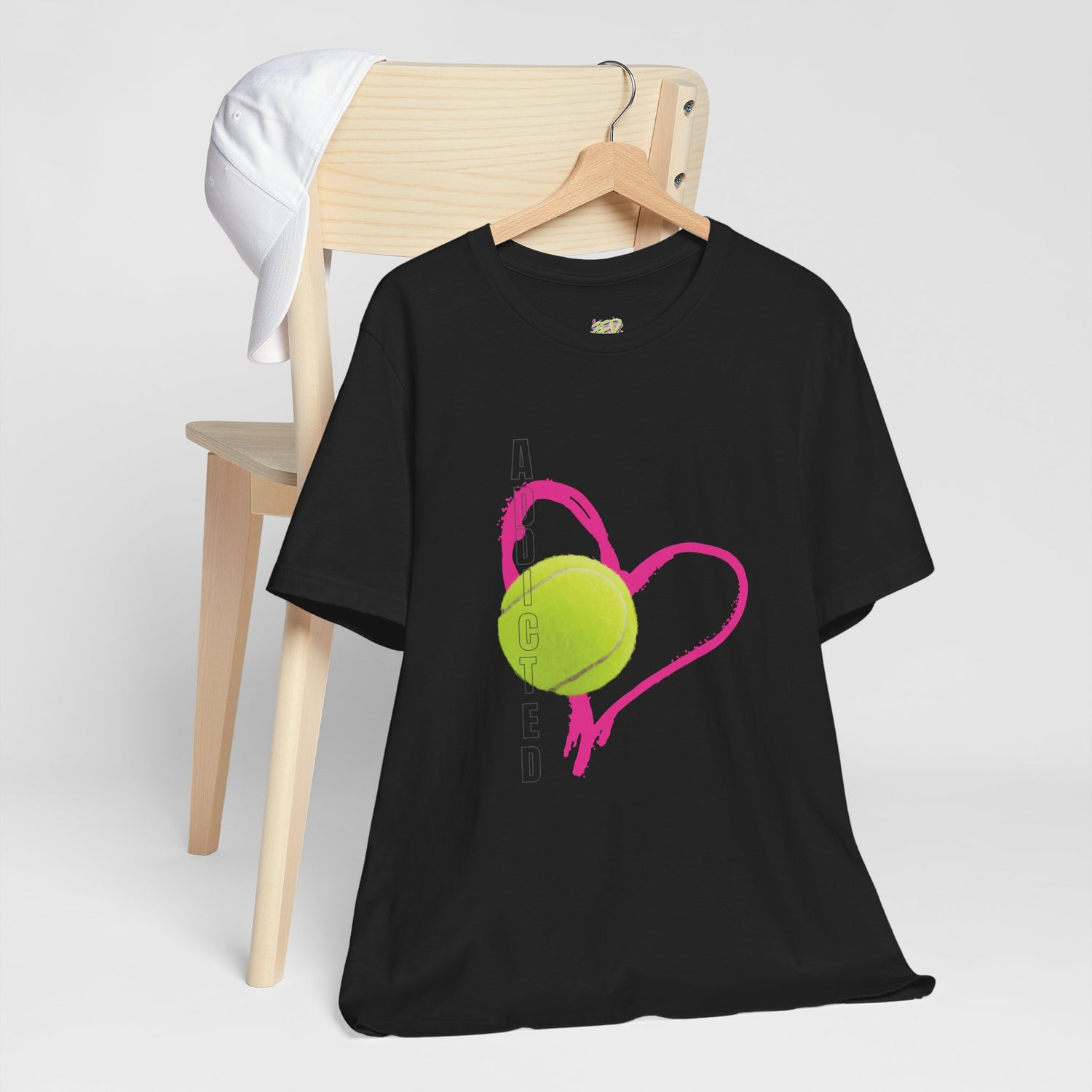 Addicted Heart Tennis Unisex Tee