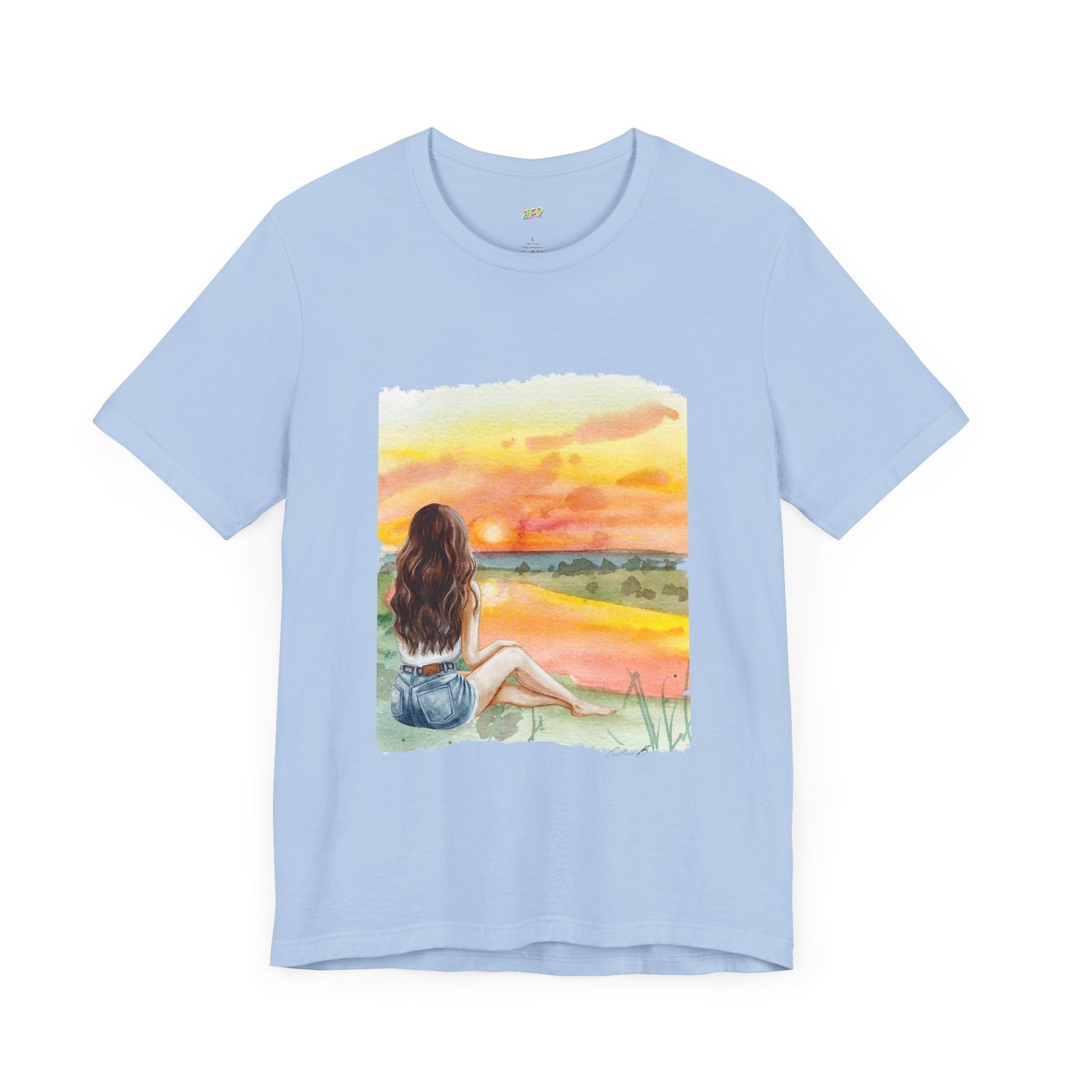 Woman Tee - Sunset girl