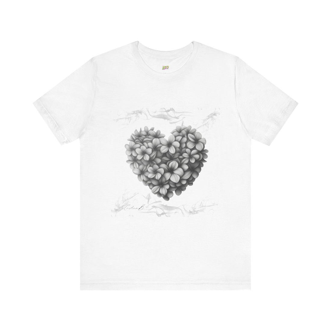 Woman tee - Frangipani heart