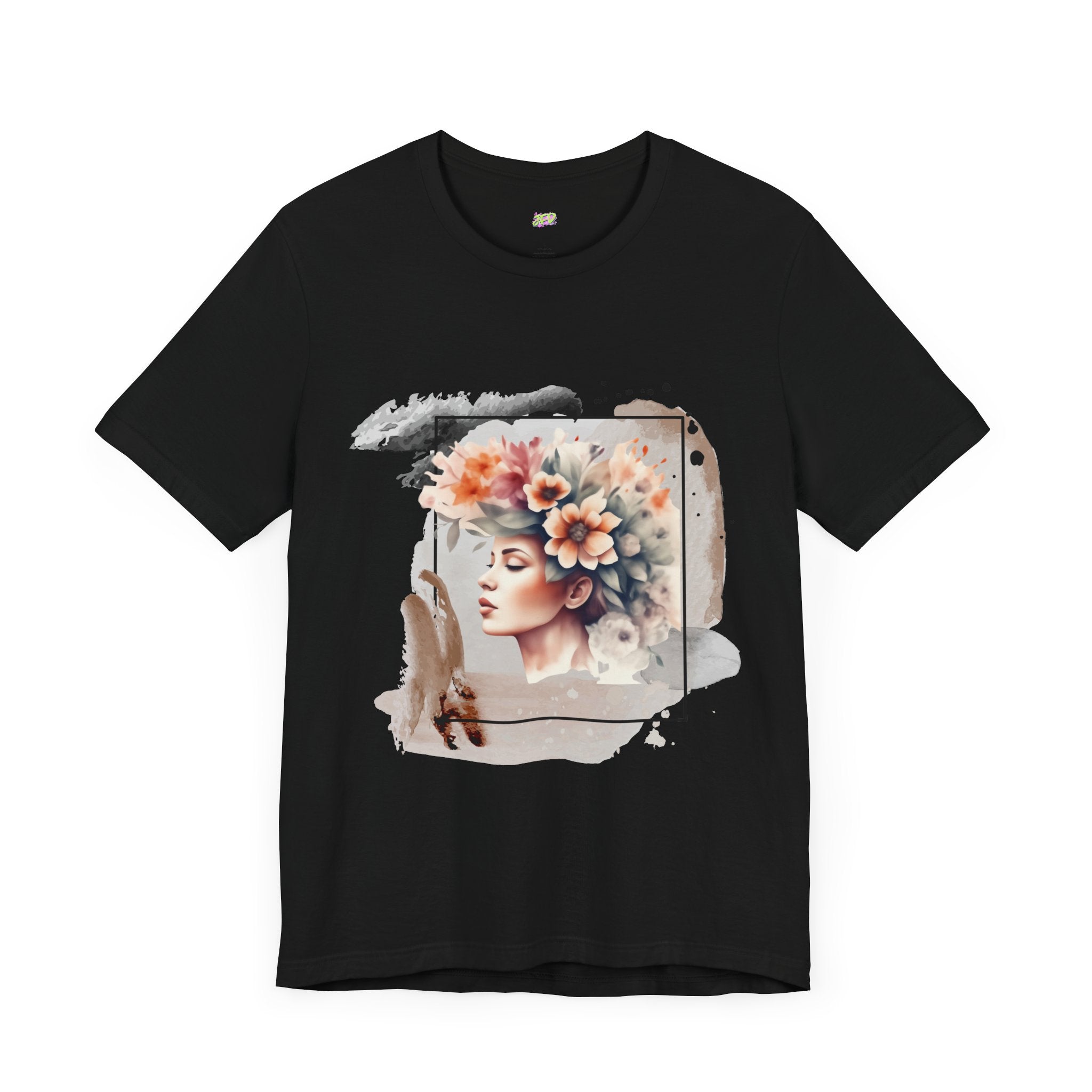 Woman Tee - Girl flowers