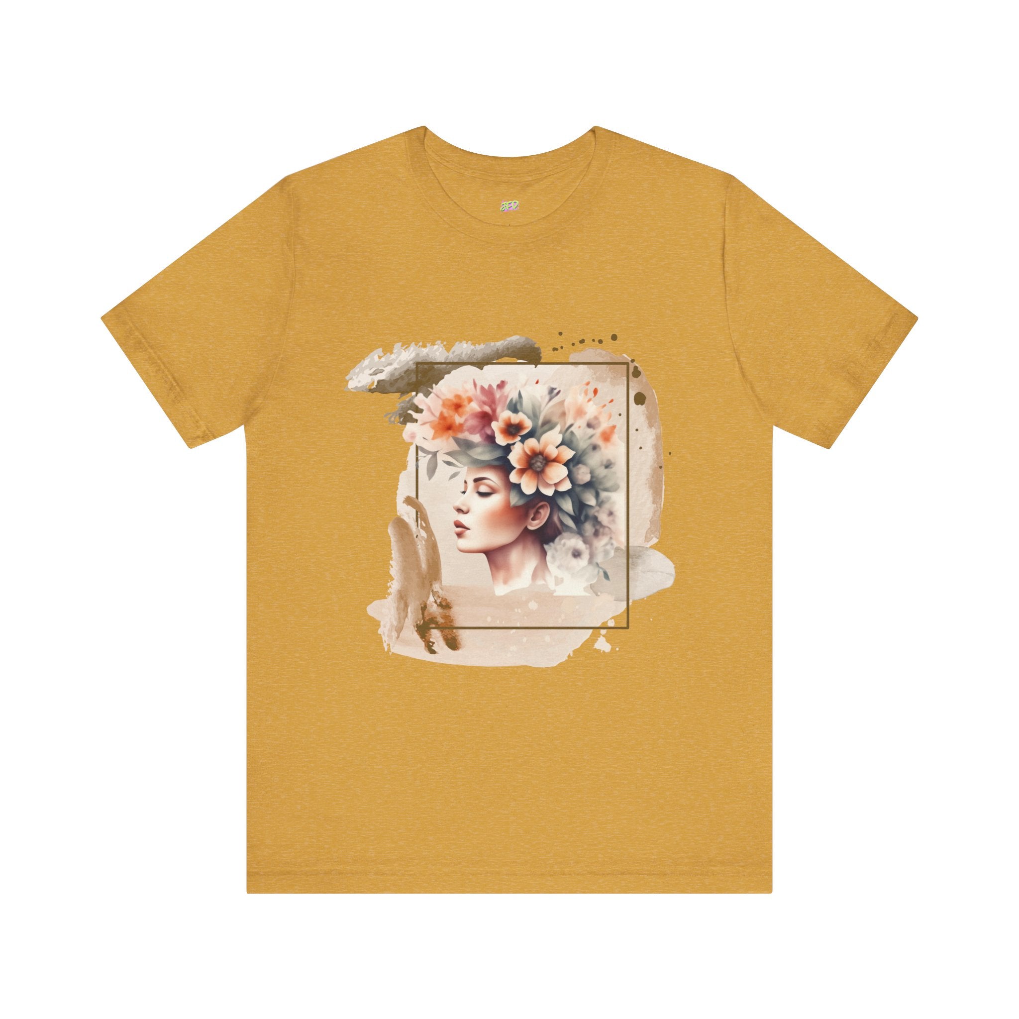 Woman Tee - Girl flowers