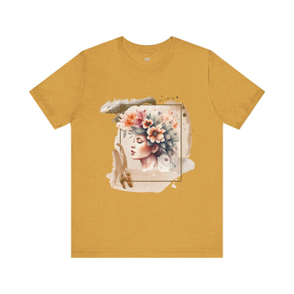 Woman Tee - Girl flowers