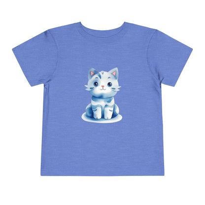 Kids Cotton™ Tee - Blue Cat