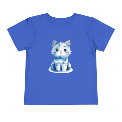 Kids Cotton™ Tee - Blue Cat