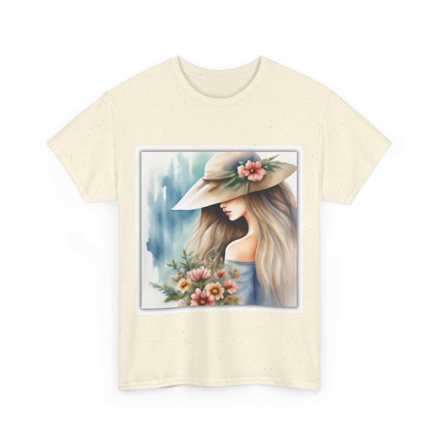 Woman tee - Beautiful girl art.