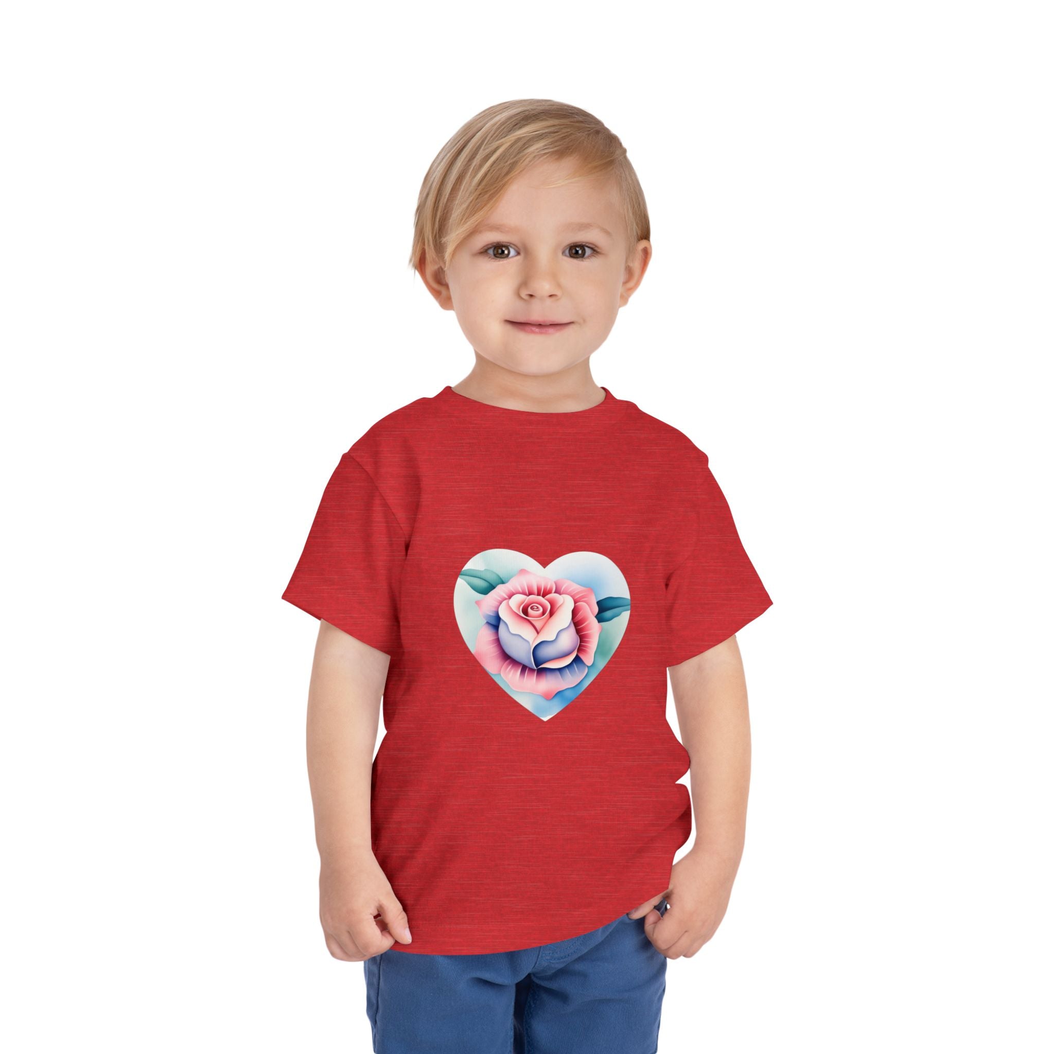 Kids Cotton™ Tee - Heart Rose