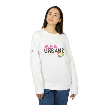 Adidas Unisex Urban Style Fleece Crewneck Sweatshirt - Colorful Graphic Design