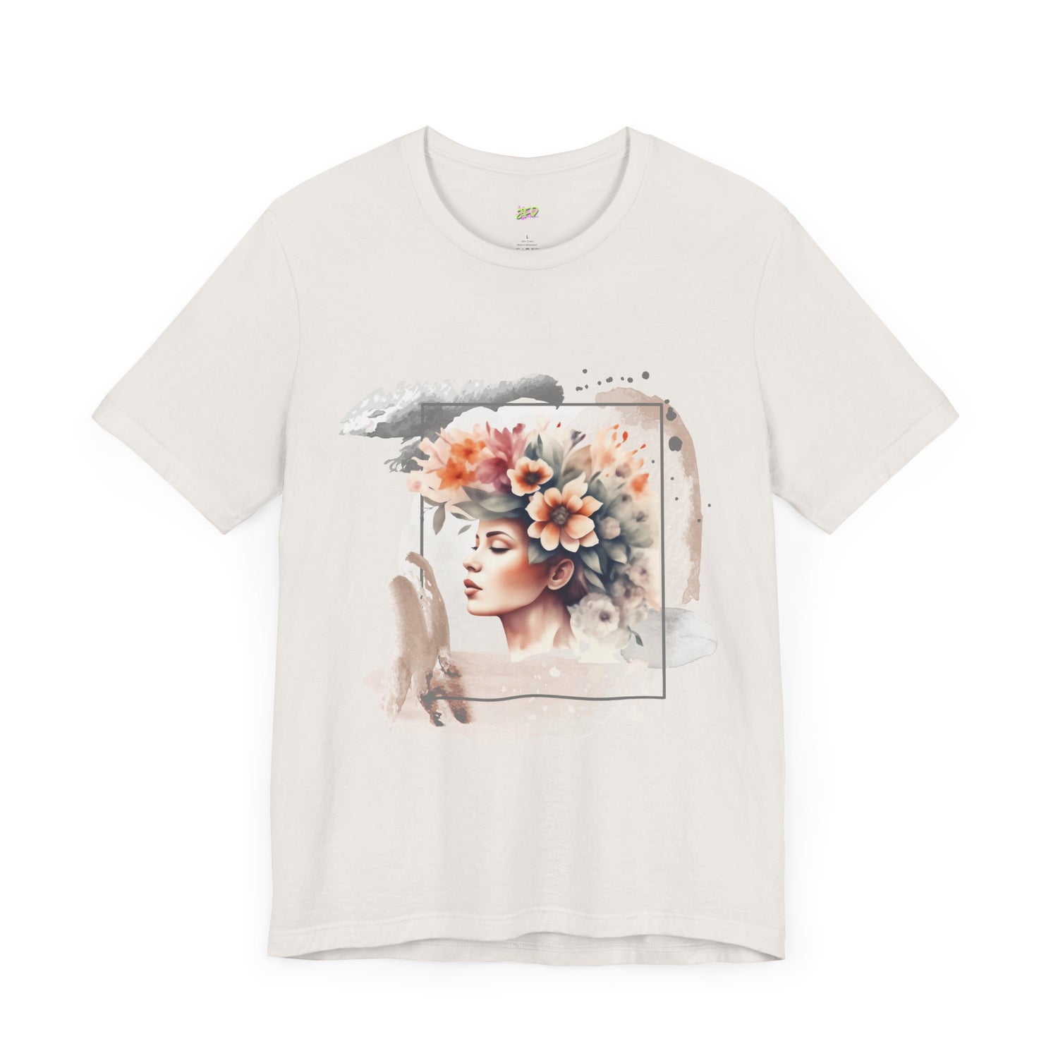 Woman Tee - Girl flowers