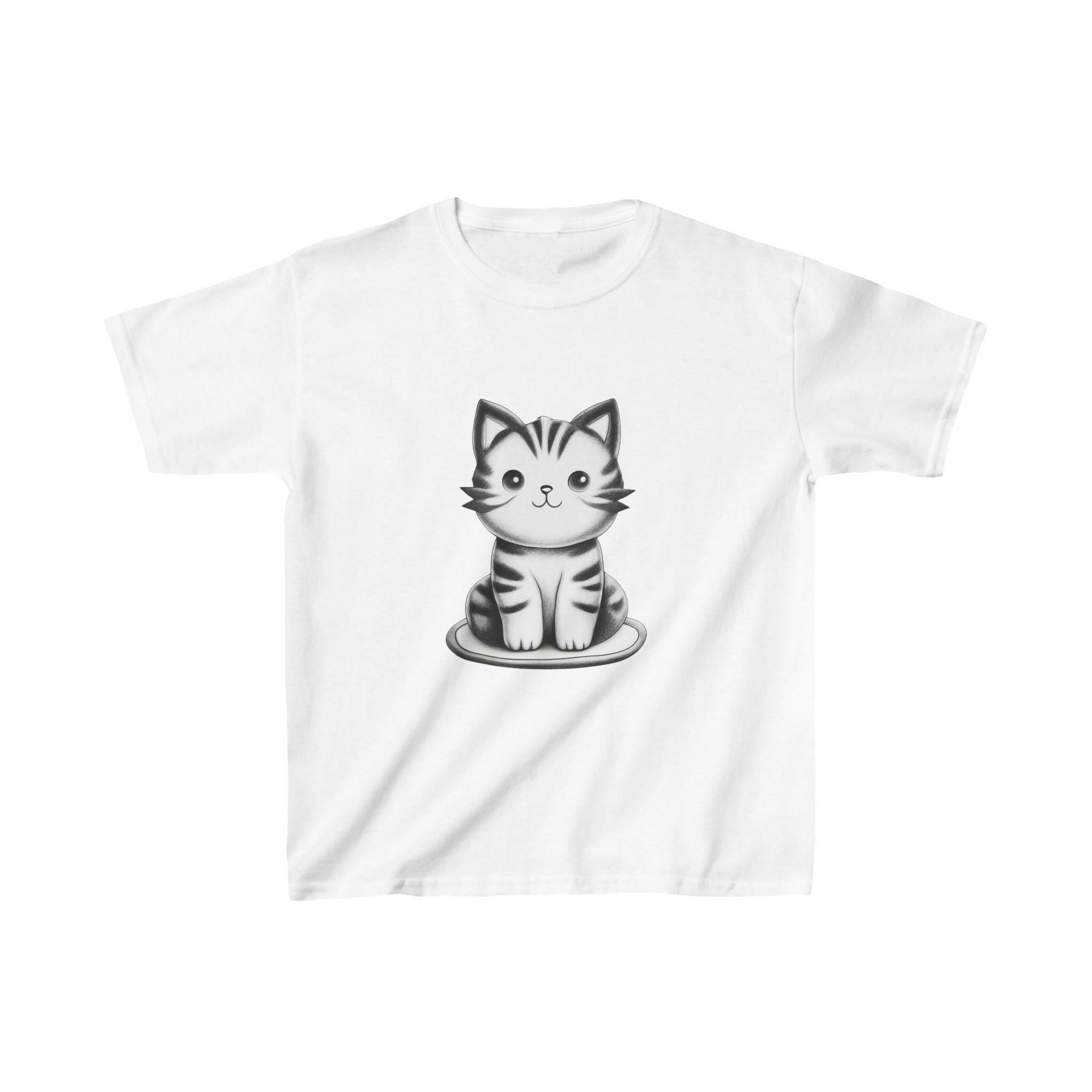 Kids Heavy Cotton™ Tee - Creative Cat.