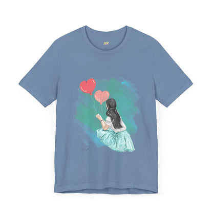 Woman Tee - Girl Heart Baloons