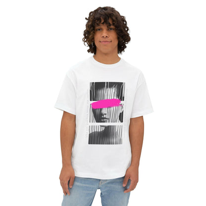 Vibrant Oversized Boxy Tee - Bold Graphic Art Print.