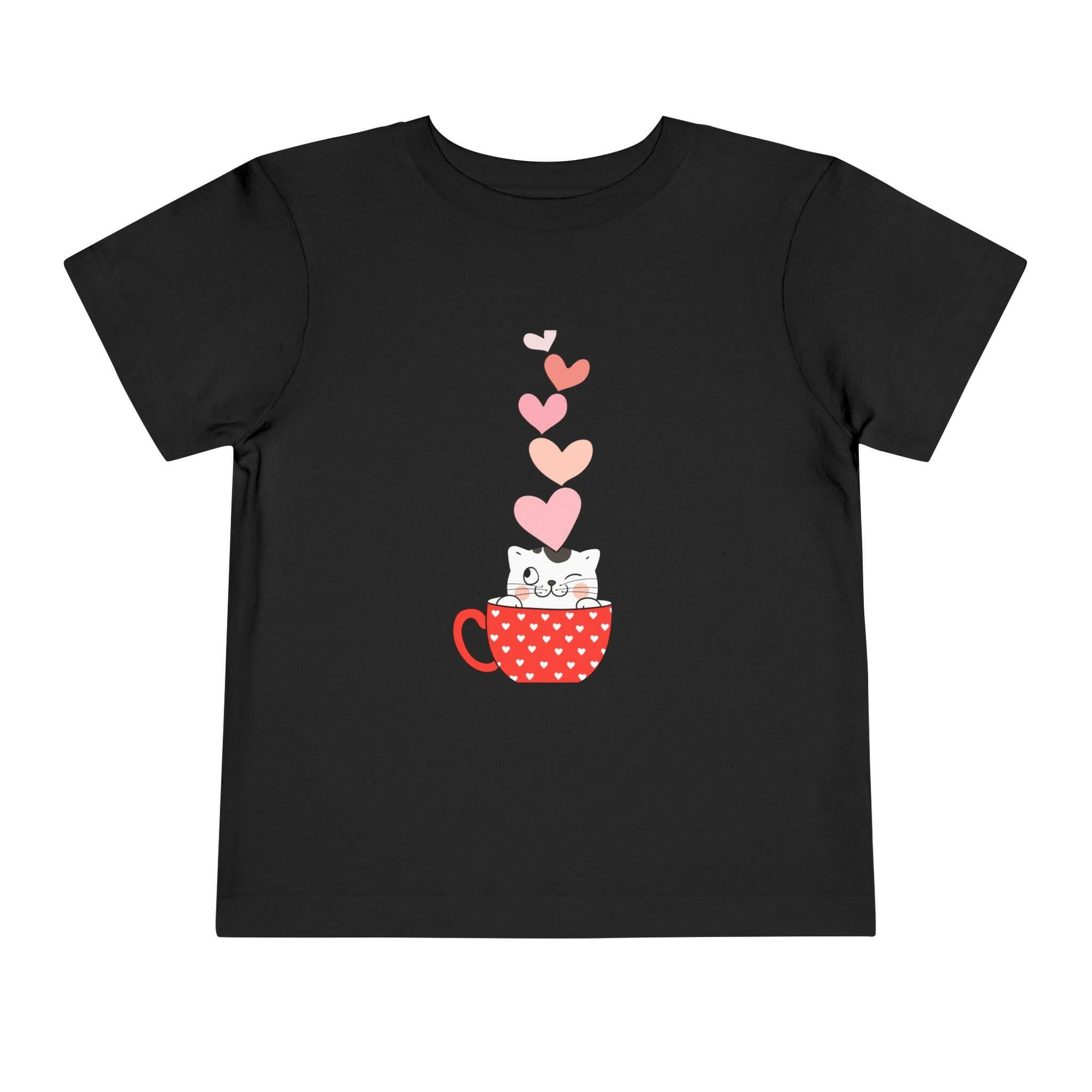 Cute Cat Love T-Shirt for Kids.