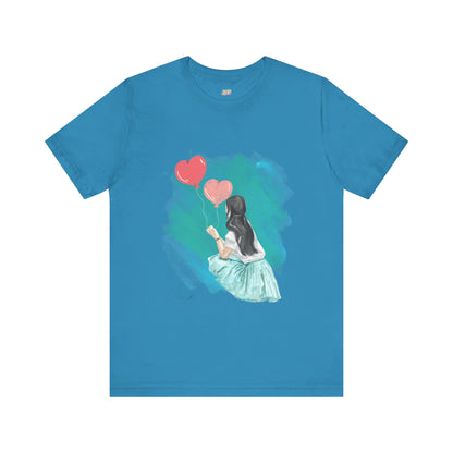 Woman Tee - Girl Heart Baloons