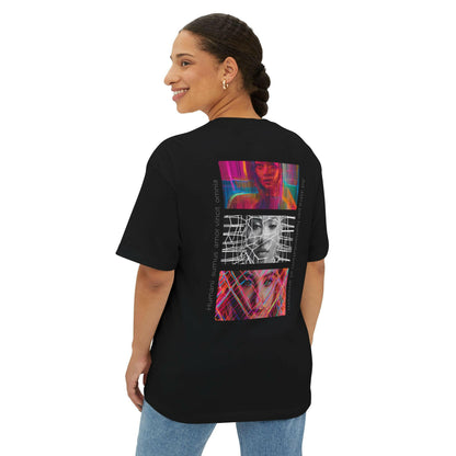 Human Connection Graphic Oversized Tee - Unisex Streetwear.