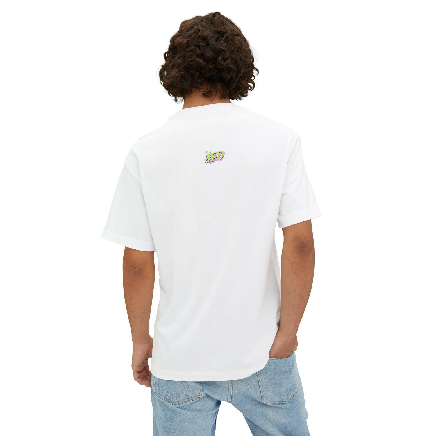 Vibrant Cityscape Unisex Oversized Boxy Tee - &