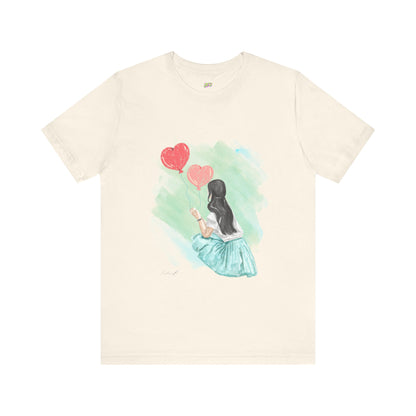 Woman Tee - Girl Heart Baloons