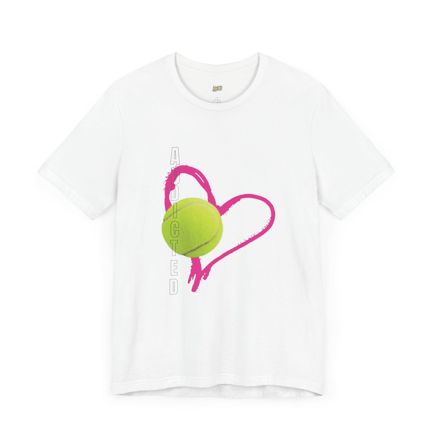 Addicted Heart Tennis Unisex Tee