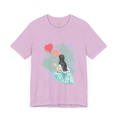 Woman Tee - Girl Heart Baloons