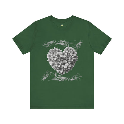 Woman tee - Frangipani heart