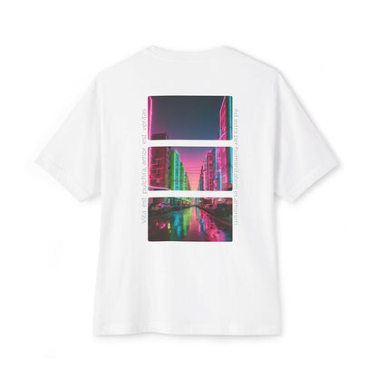 Urban Vibe Unisex Oversized Boxy Tee - Retro Graphic Style.